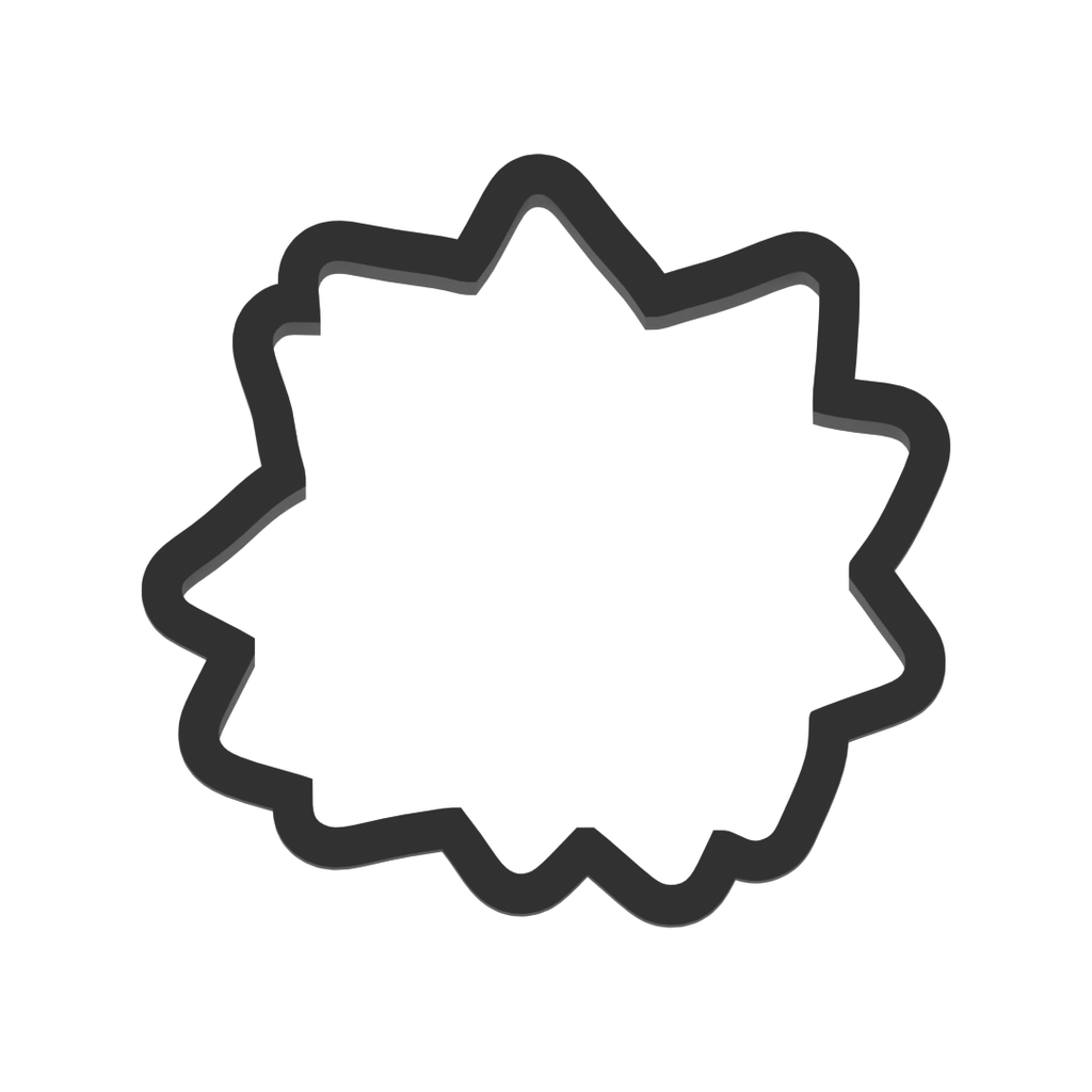 Poinsettia Flower Cookie Cutter with Easy Push Design — photo 3