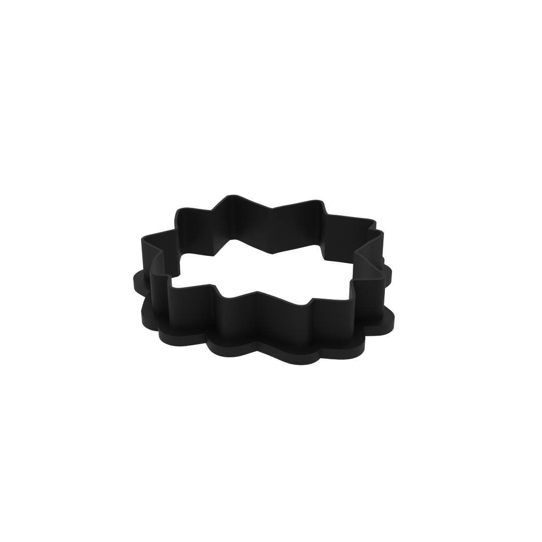 Poinsettia Flower Cookie Cutter with Easy Push Design — photo 4
