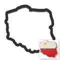 Poland Cookie Cutter with Easy Push Design — main photo