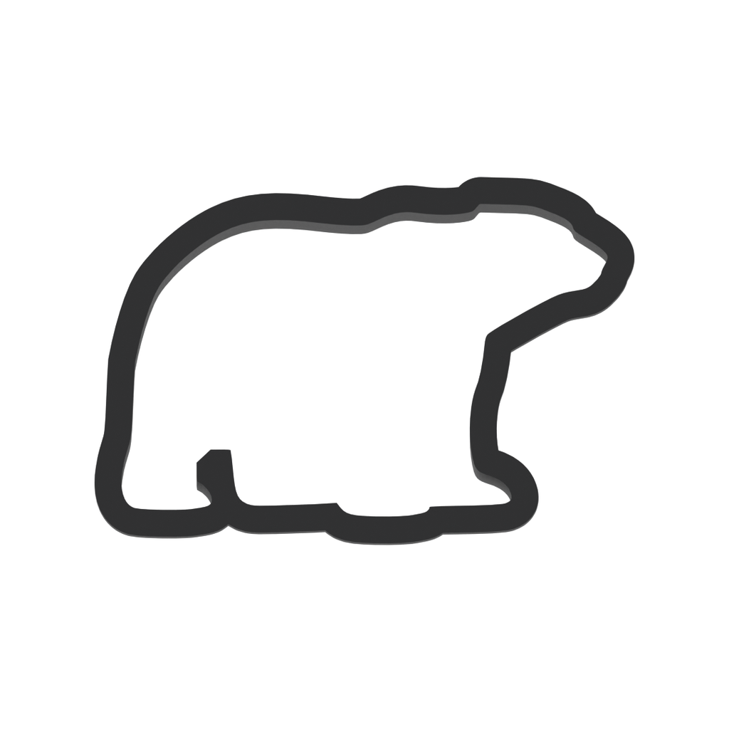 Polar Bear Cookie Cutter with Easy Push Design — photo 3