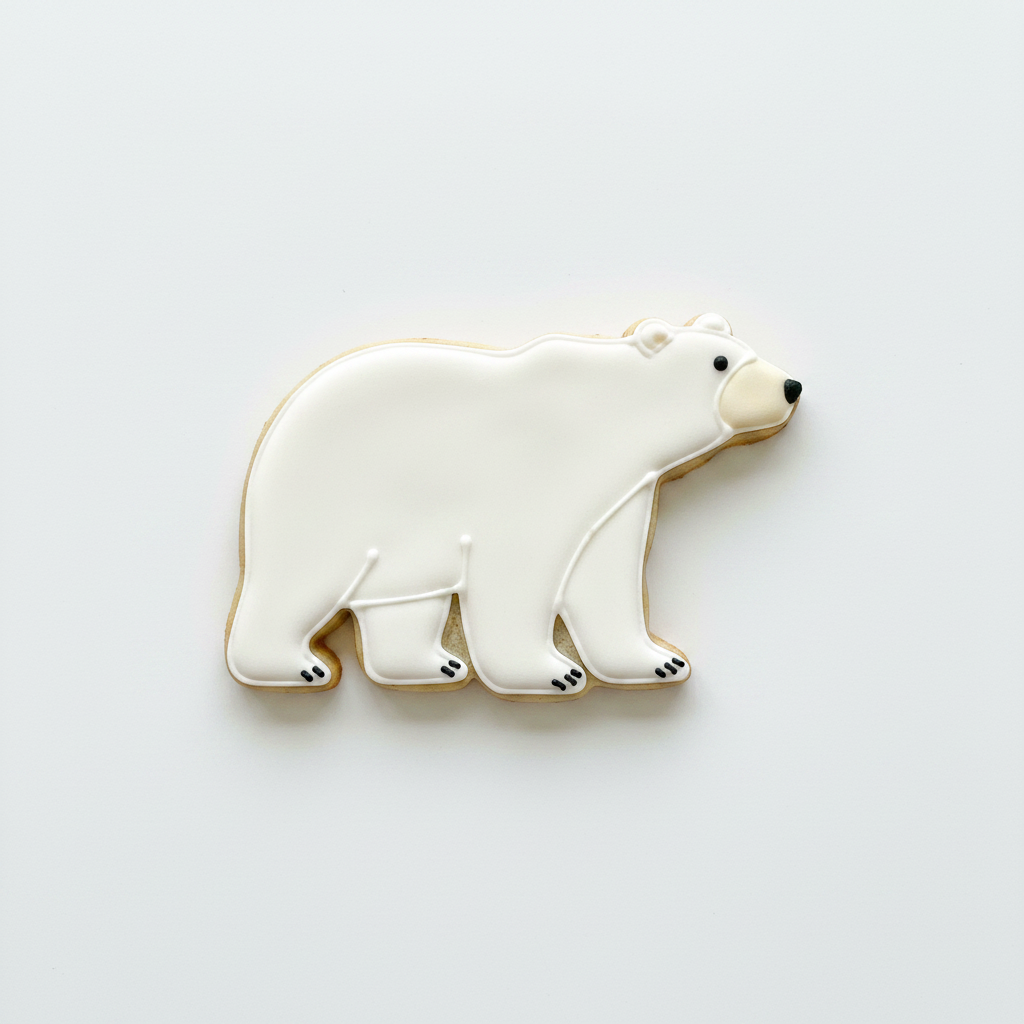 Polar Bear Cookie Cutter with Easy Push Design — photo 2