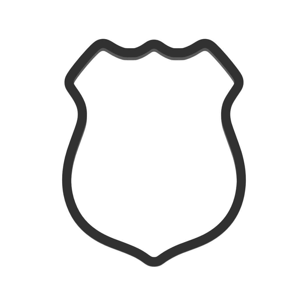 Police Badge Cookie Cutter with Easy Push Design — photo 3