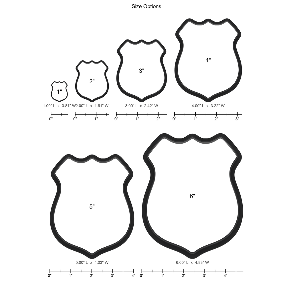 Police Badge Cookie Cutter with Easy Push Design — photo 5