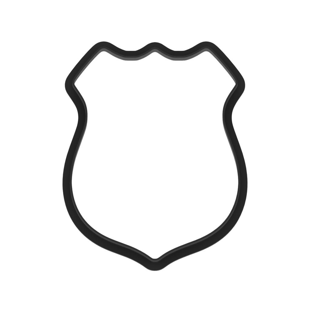 Police Badge Cookie Cutter with Easy Push Design — photo 6