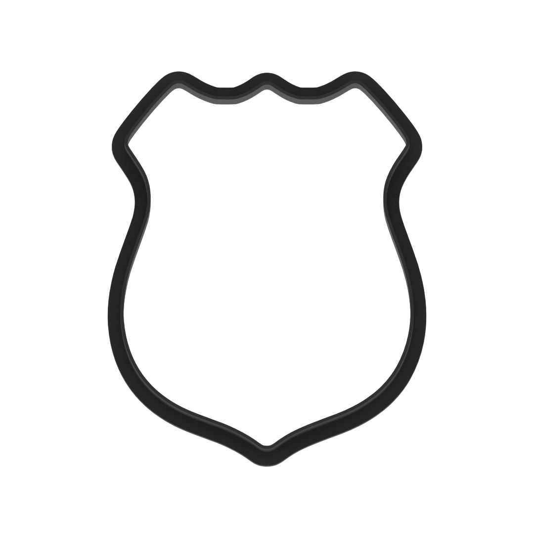 Police Badge Cookie Cutter with Easy Push Design — photo 6