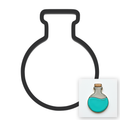 Potion Jar Cookie Cutter with Easy Push Design — main photo