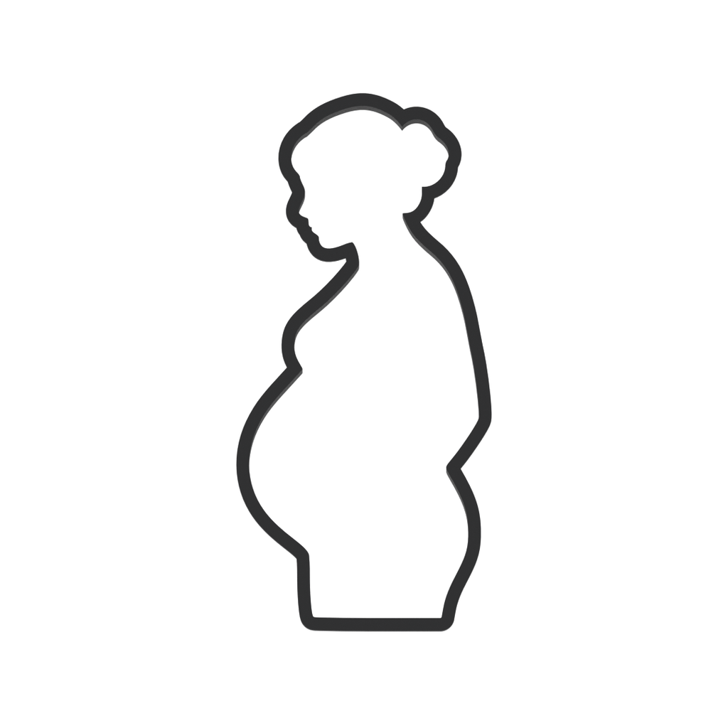 Pregnant Woman Cookie Cutter with Easy Push Design — photo 3