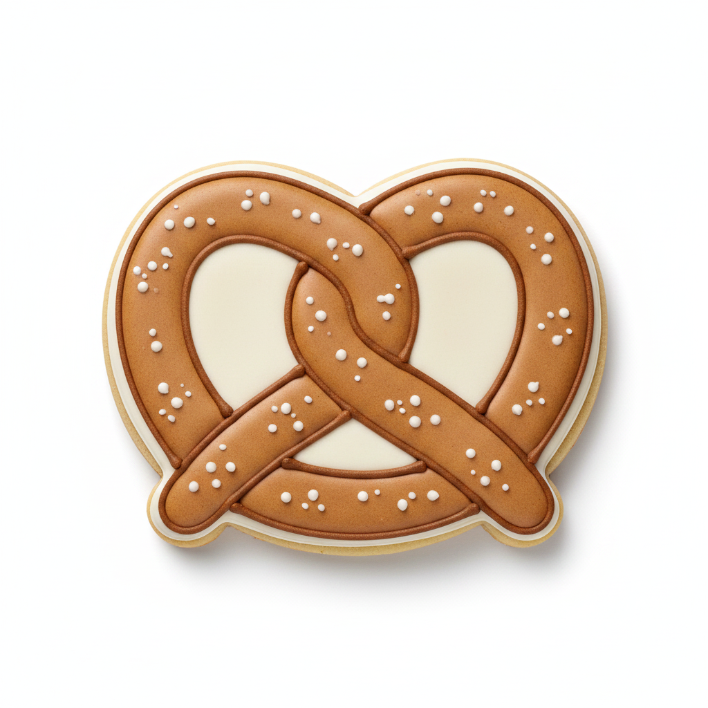 Pretzel Outline Cookie Cutter with Easy Push Design — photo 2