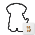 Puppy Dog Cookie Cutter with Easy Push Design — main photo