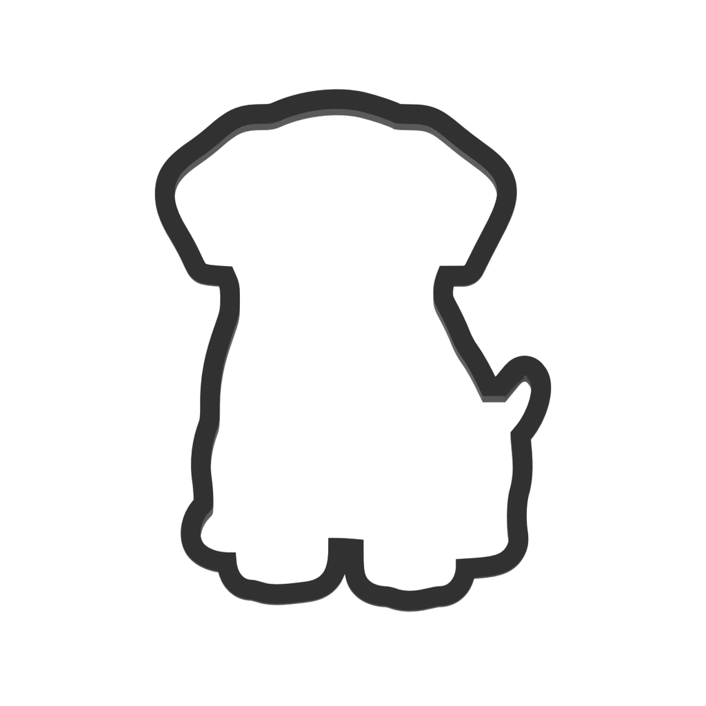 Puppy Dog Cookie Cutter with Easy Push Design — photo 3