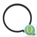 Q Capital Block Letter Cookie Cutter with Easy Push Design — main photo