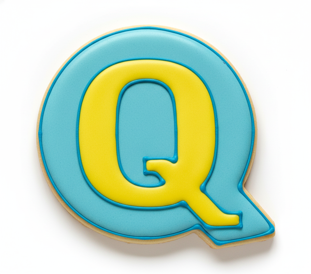 Q Capital Block Letter Cookie Cutter with Easy Push Design — photo 2