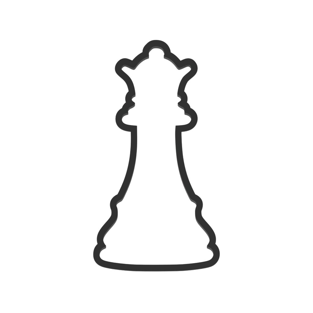 Queen Chess Piece Cookie Cutter with Easy Push Design — photo 3