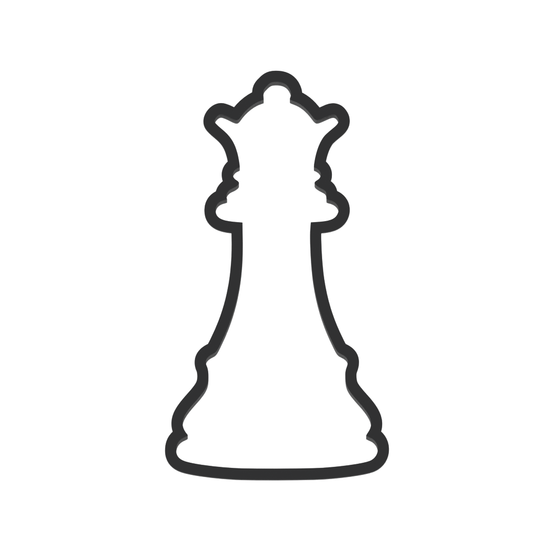 Queen Chess Piece Cookie Cutter with Easy Push Design — photo 3