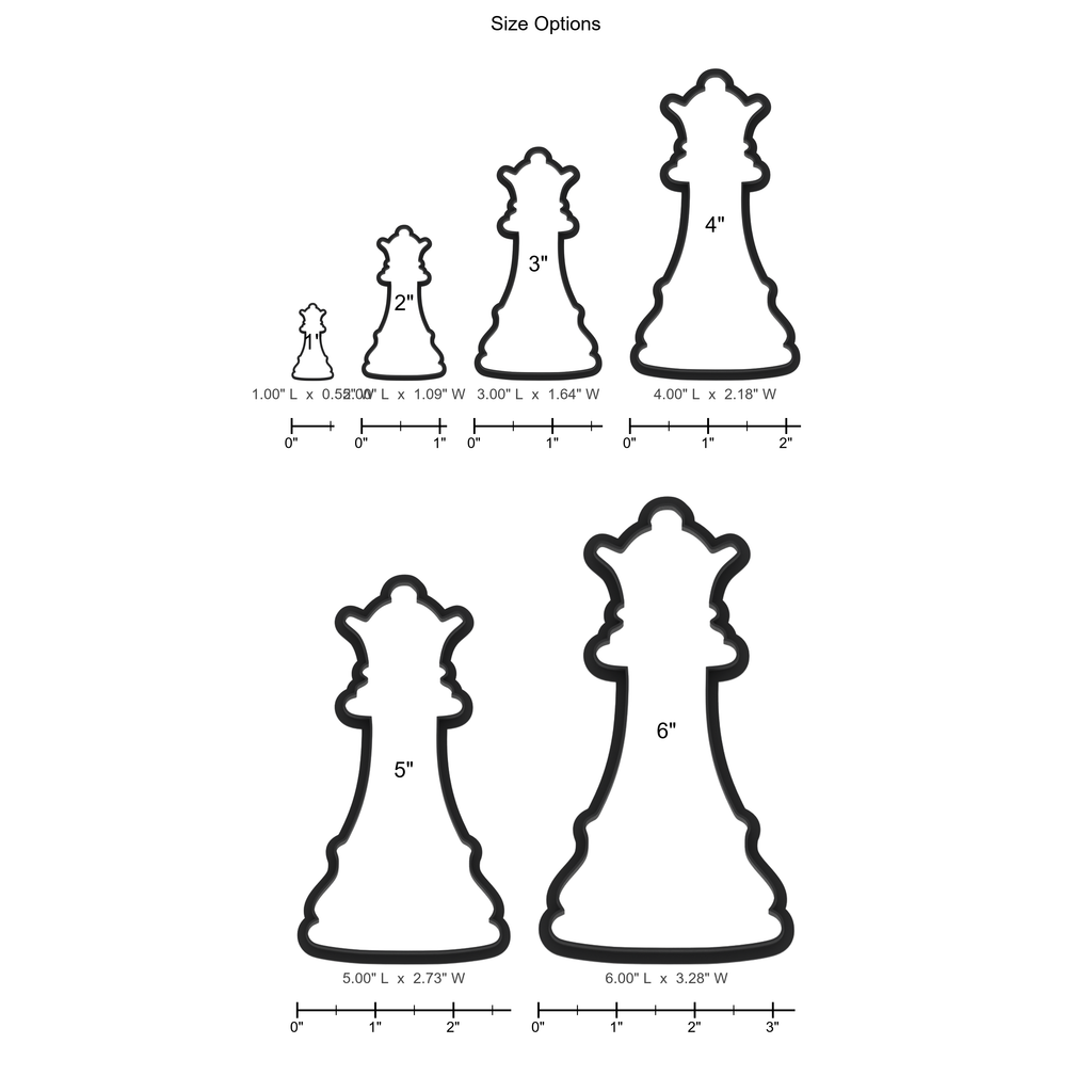 Queen Chess Piece Cookie Cutter with Easy Push Design — photo 5