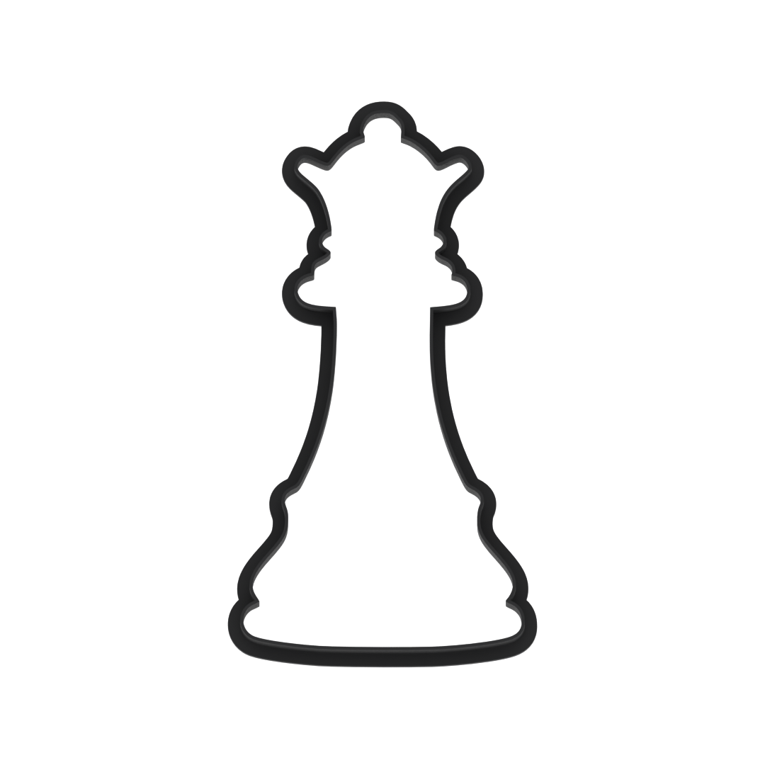 Queen Chess Piece Cookie Cutter with Easy Push Design — photo 6