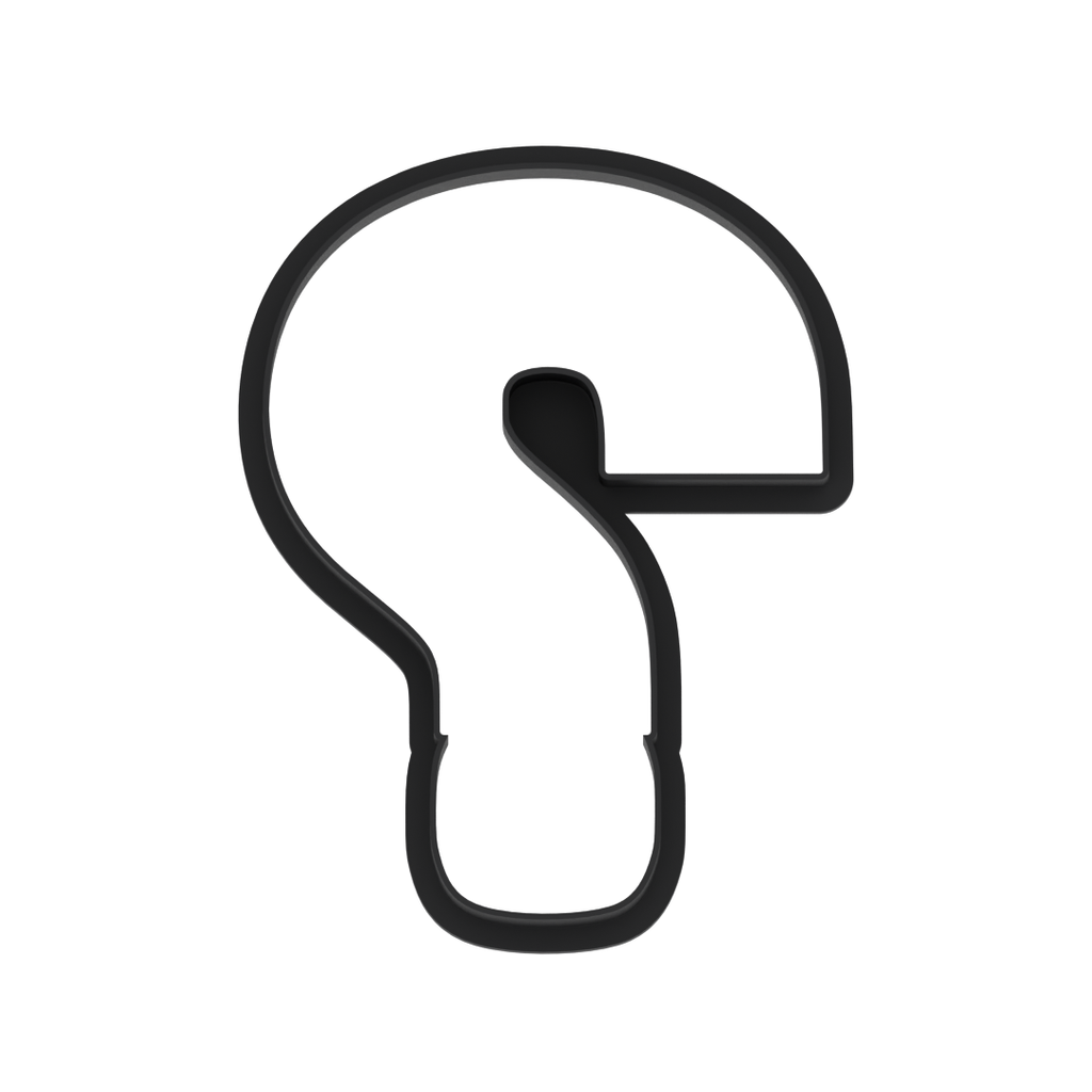 Question Mark Cookie Cutter with Easy Push Design — photo 6