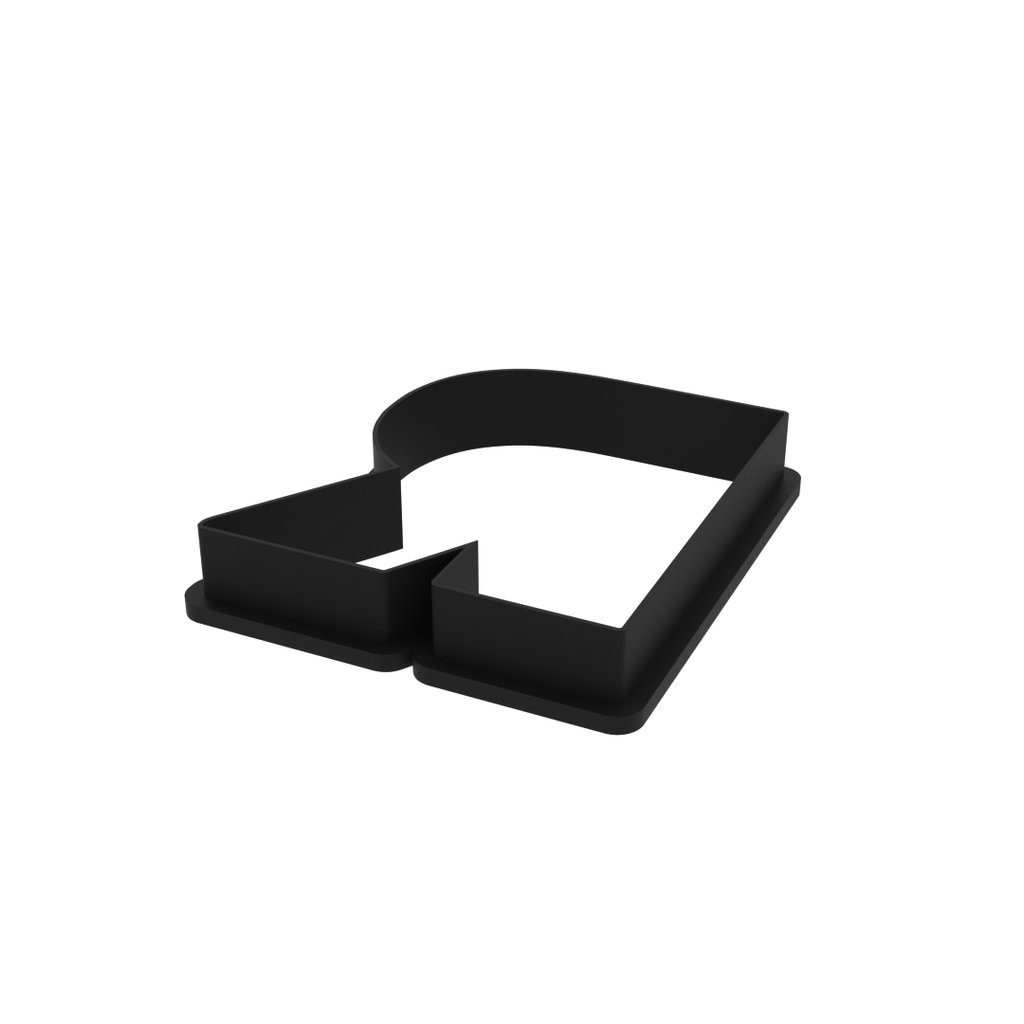 R Capital Block Letter Cookie Cutter with Easy Push Design — photo 4
