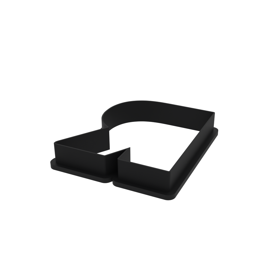 R Capital Block Letter Cookie Cutter with Easy Push Design — photo 4