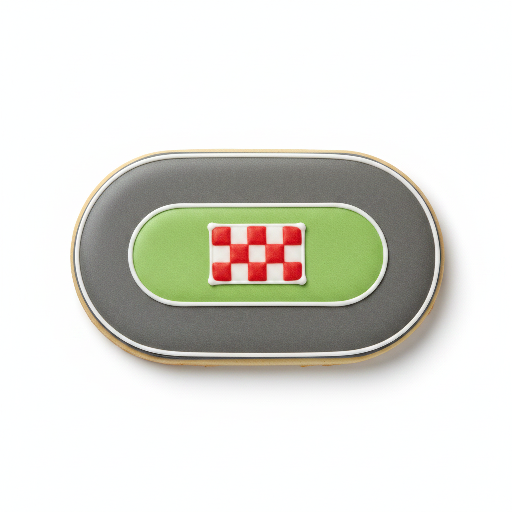 Race Track With Center Cookie Cutter with Easy Push Design — photo 2
