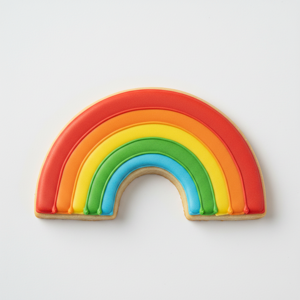 Rainbow Cookie Cutter with Easy Push Design — photo 2
