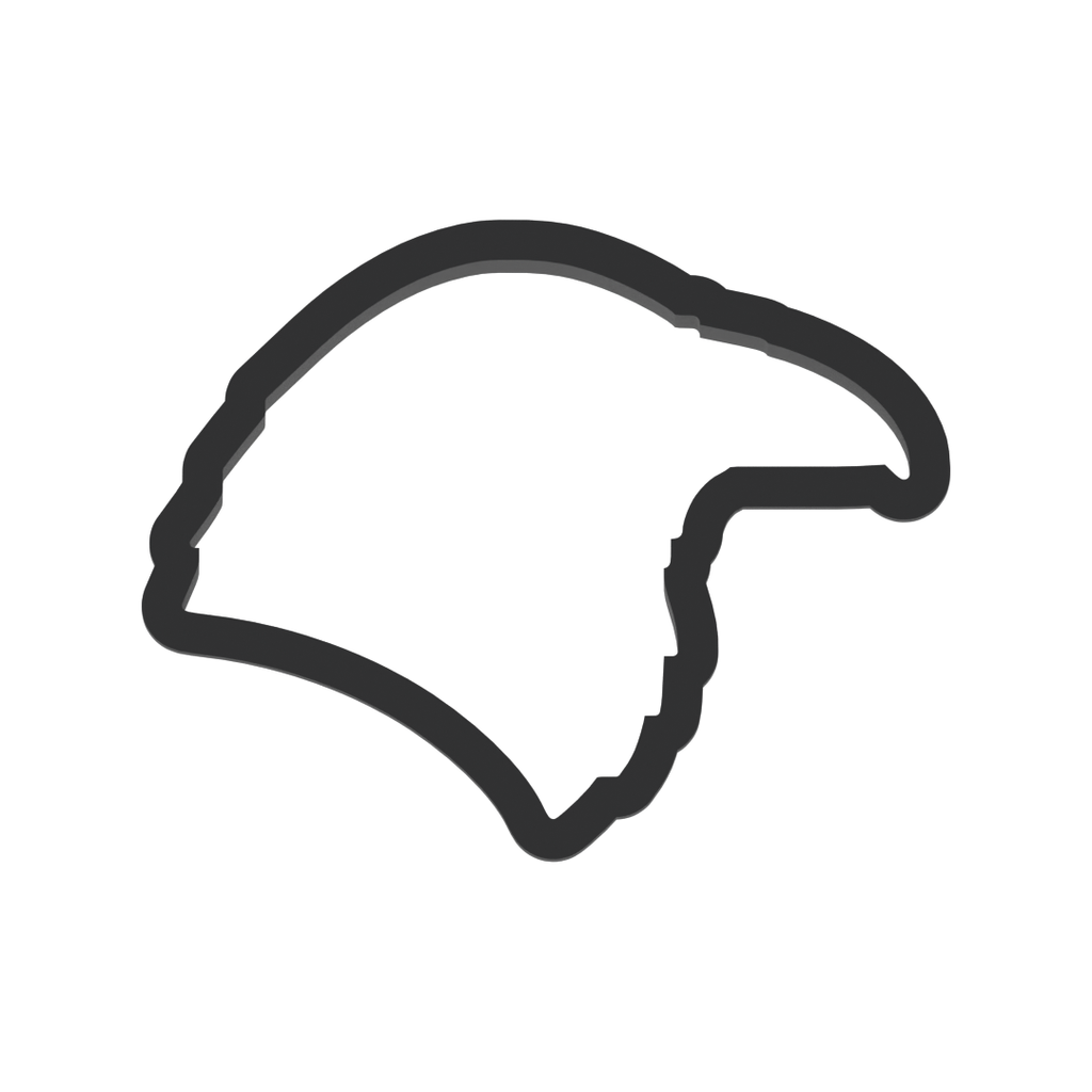 Raven Head Cookie Cutter with Easy Push Design — photo 3
