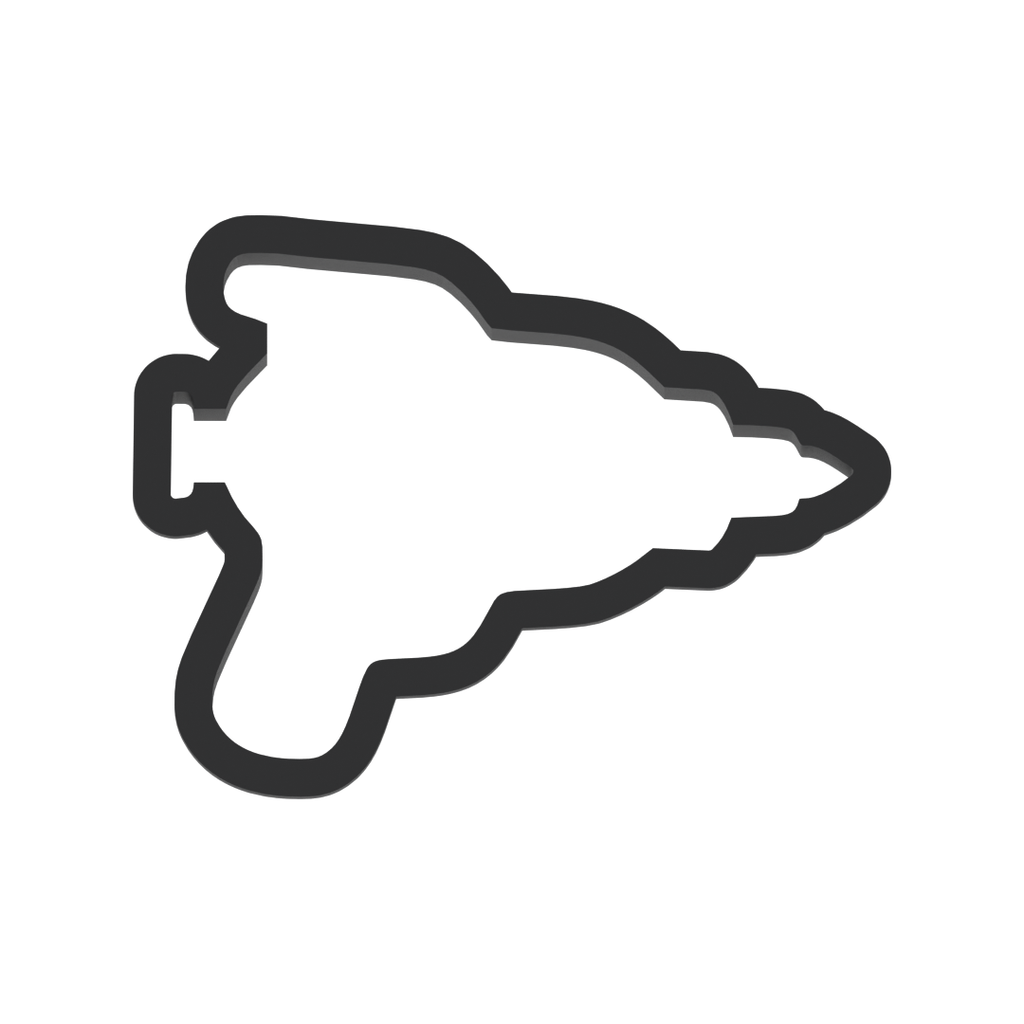 Ray Gun Cookie Cutter with Easy Push Design — photo 3