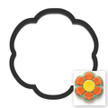 Retro Flower Cookie Cutter with Easy Push Design — main photo