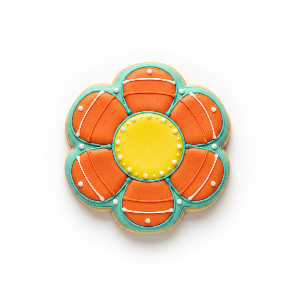 Retro Flower Cookie Cutter with Easy Push Design — photo 2