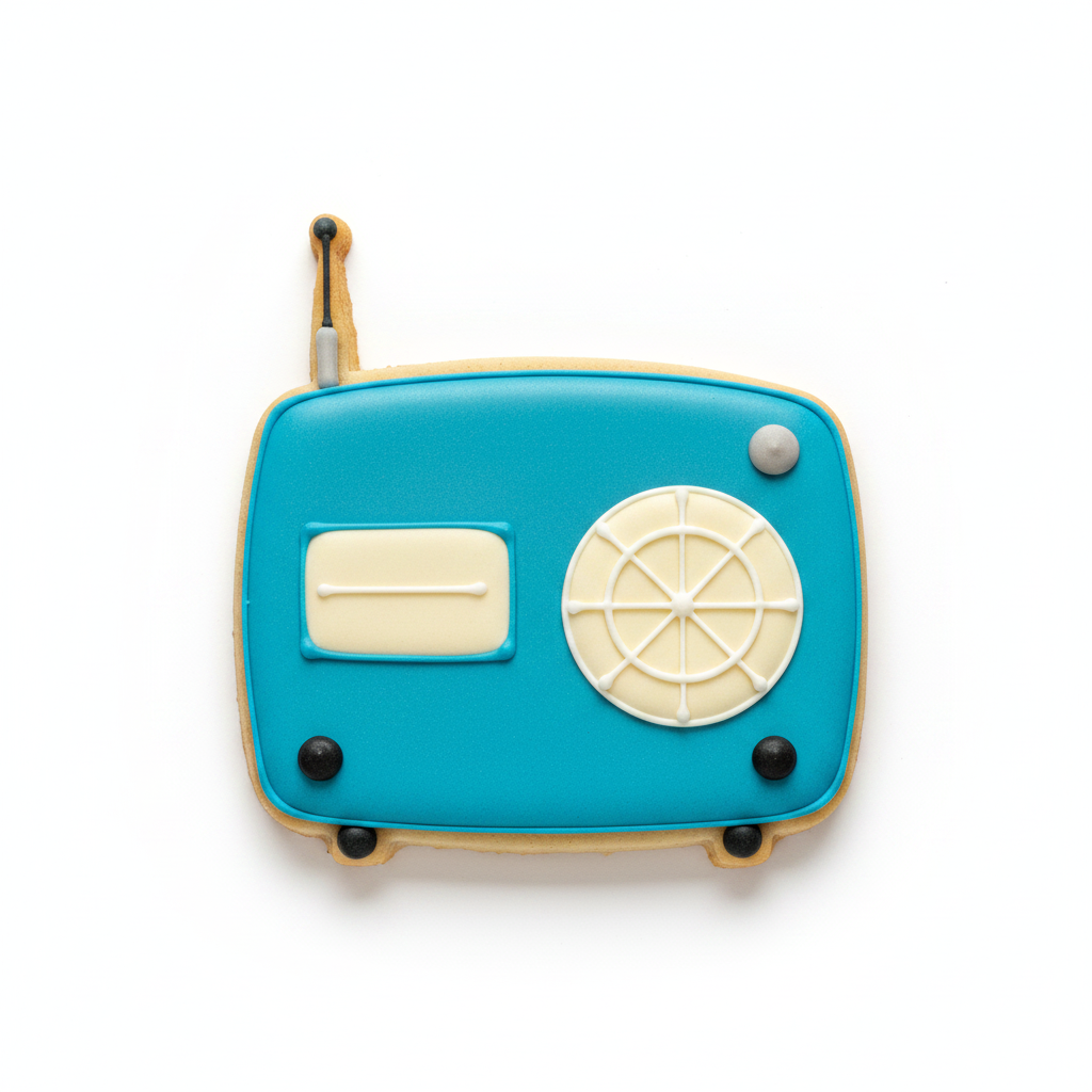 Retro Radio Cookie Cutter with Easy Push Design — photo 2