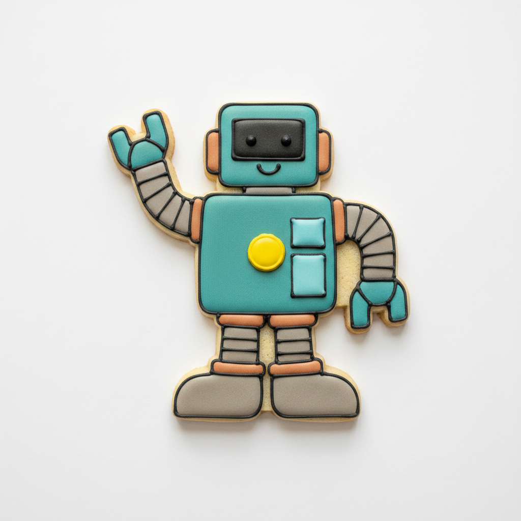 Robot Cookie Cutter with Easy Push Design — photo 2