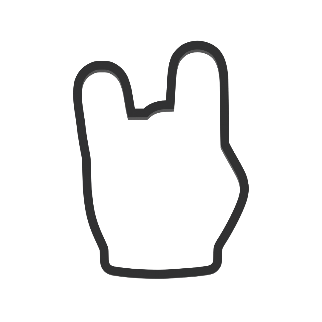 Rock On Music Fingers Cookie Cutter with Easy Push Design — photo 3