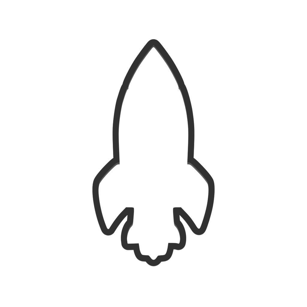 Rocket Ship Cookie Cutter with Easy Push Design — photo 3