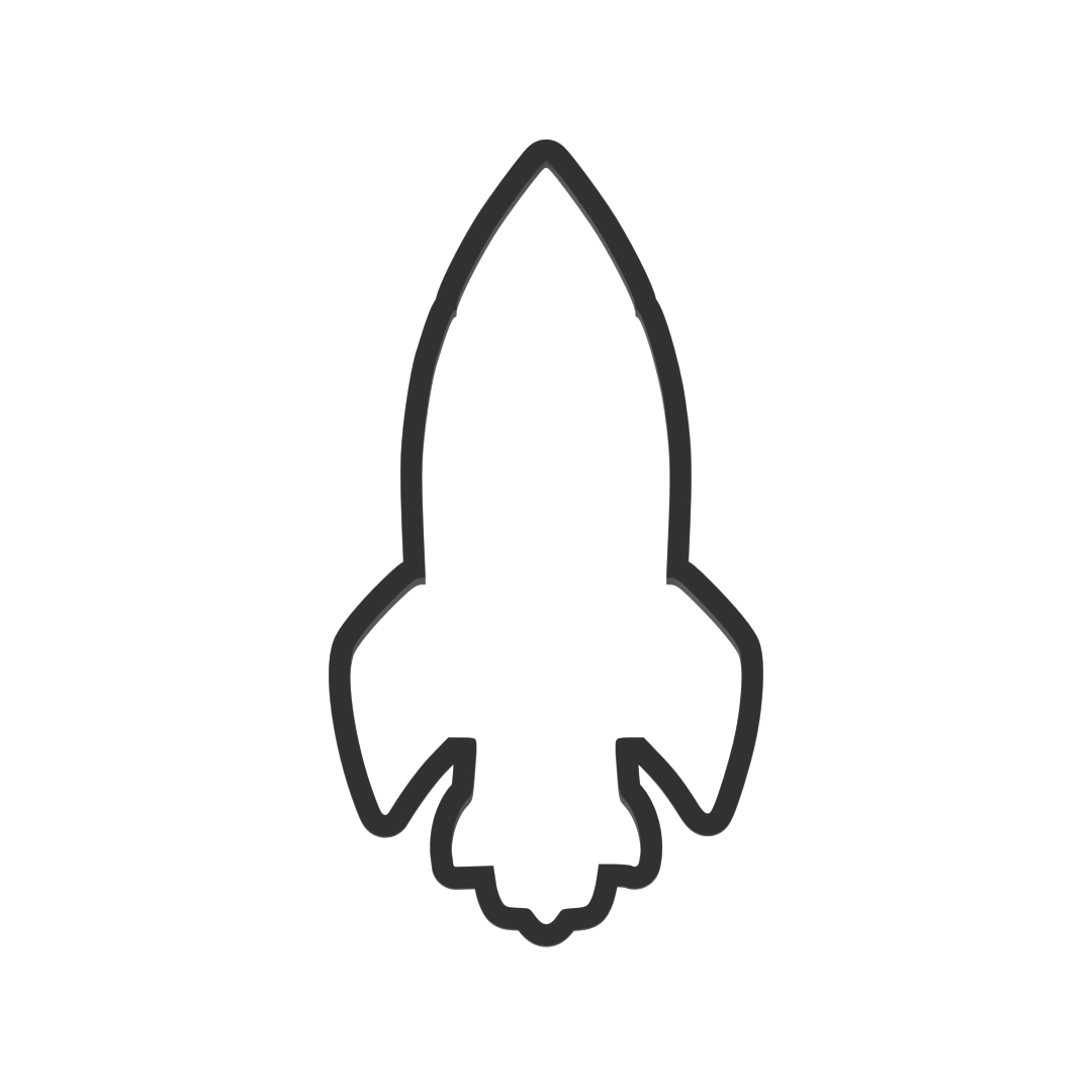 Rocket Ship Cookie Cutter with Easy Push Design — photo 3