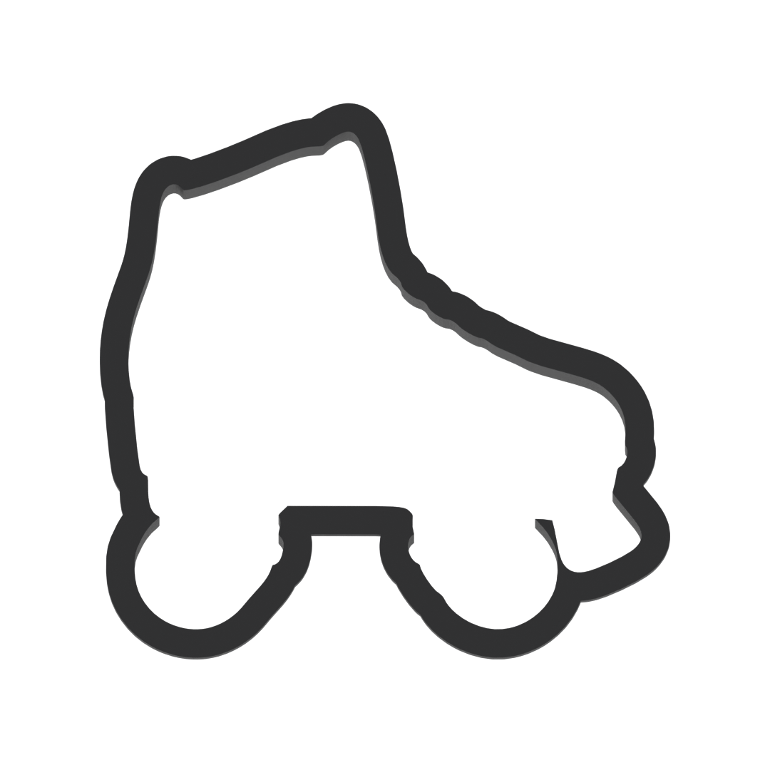Roller Skates Cookie Cutter with Easy Push Design — photo 3