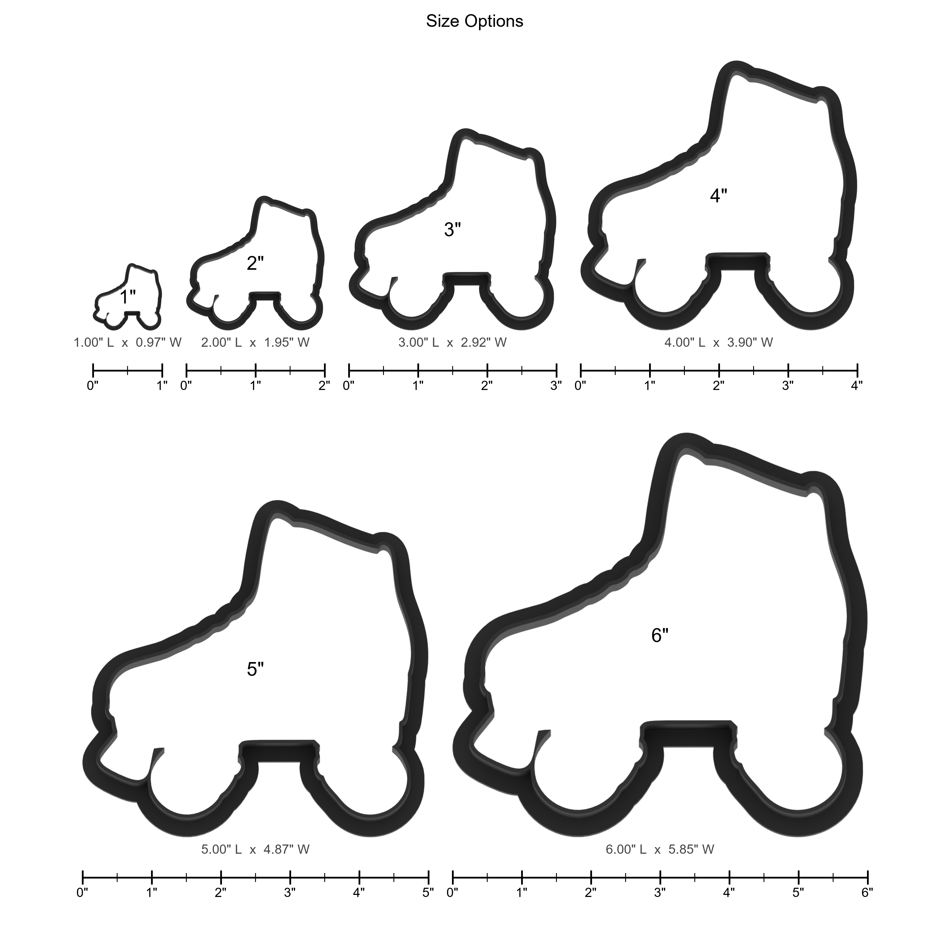 Roller Skates Cookie Cutter with Easy Push Design — photo 5