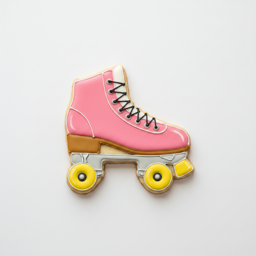 Roller Skates Cookie Cutter with Easy Push Design — photo 2