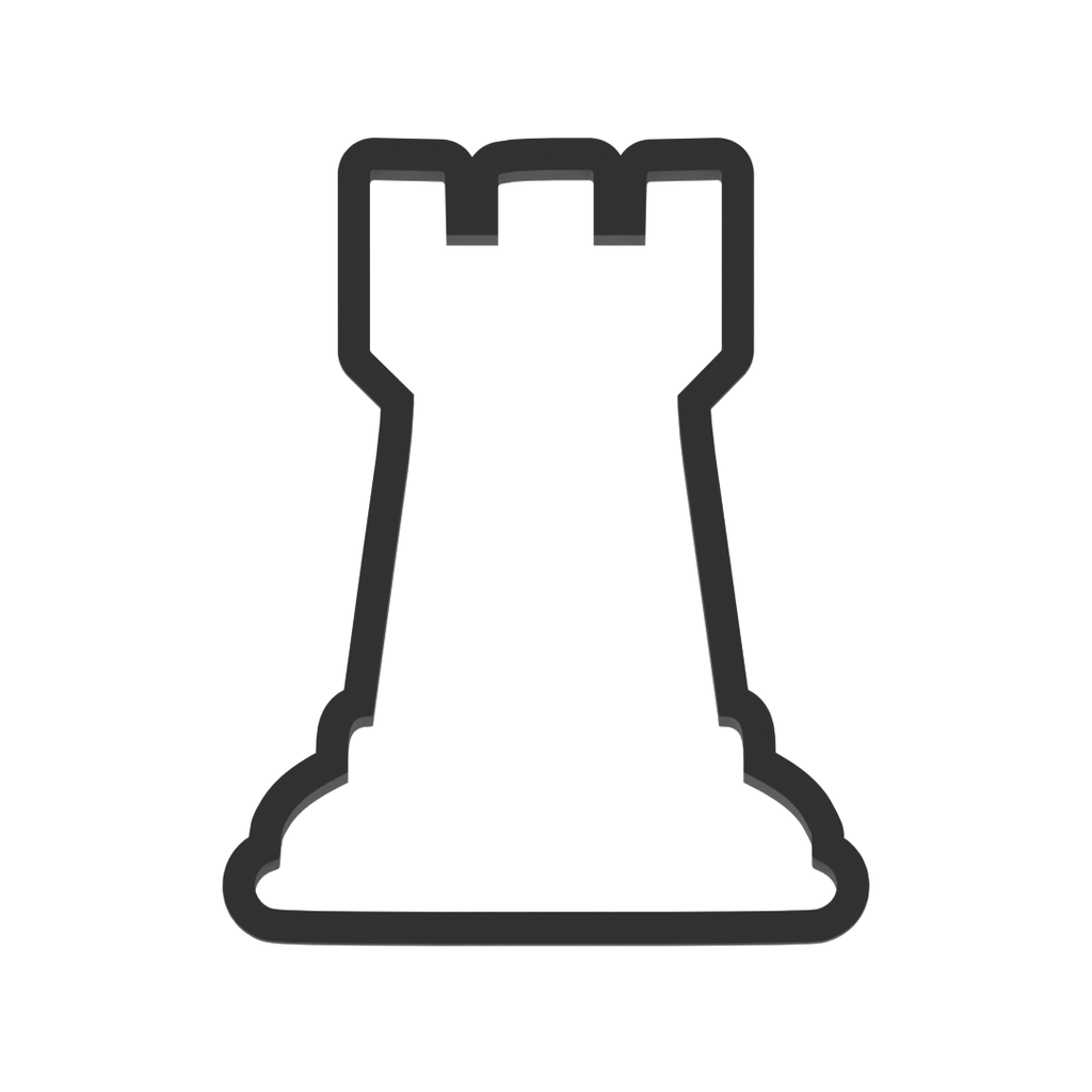 Rook Chess Piece Cookie Cutter with Easy Push Design — photo 3