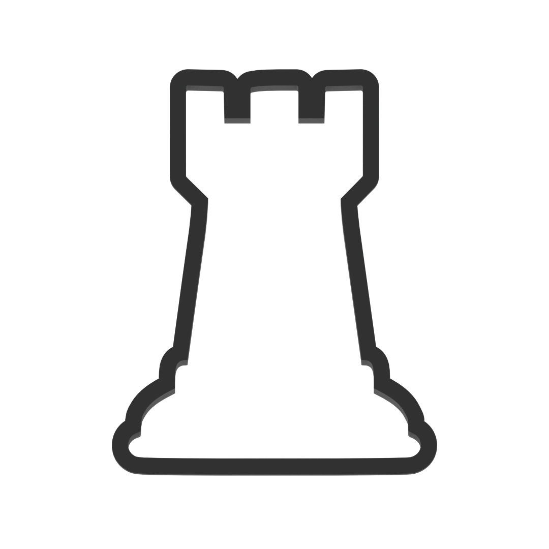 Rook Chess Piece Cookie Cutter with Easy Push Design — photo 3