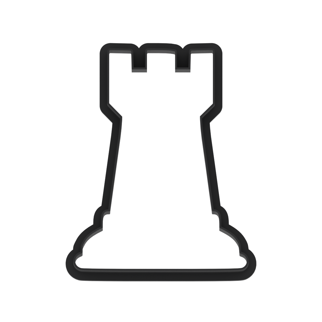 Rook Chess Piece Cookie Cutter with Easy Push Design — photo 5
