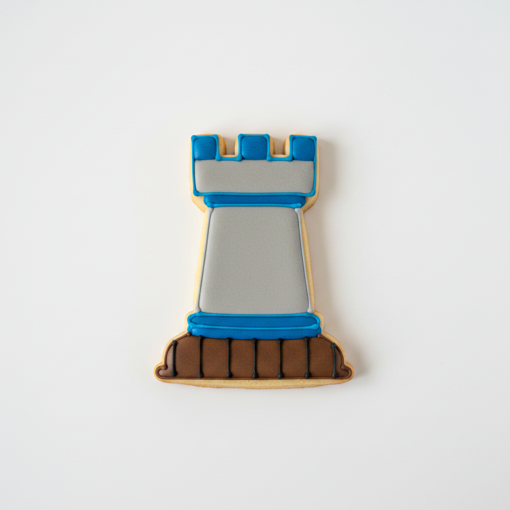 Rook Chess Piece Cookie Cutter with Easy Push Design — photo 2