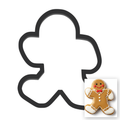 Running Gingerbread Man Cookie Cutter with Easy Push Design — main photo