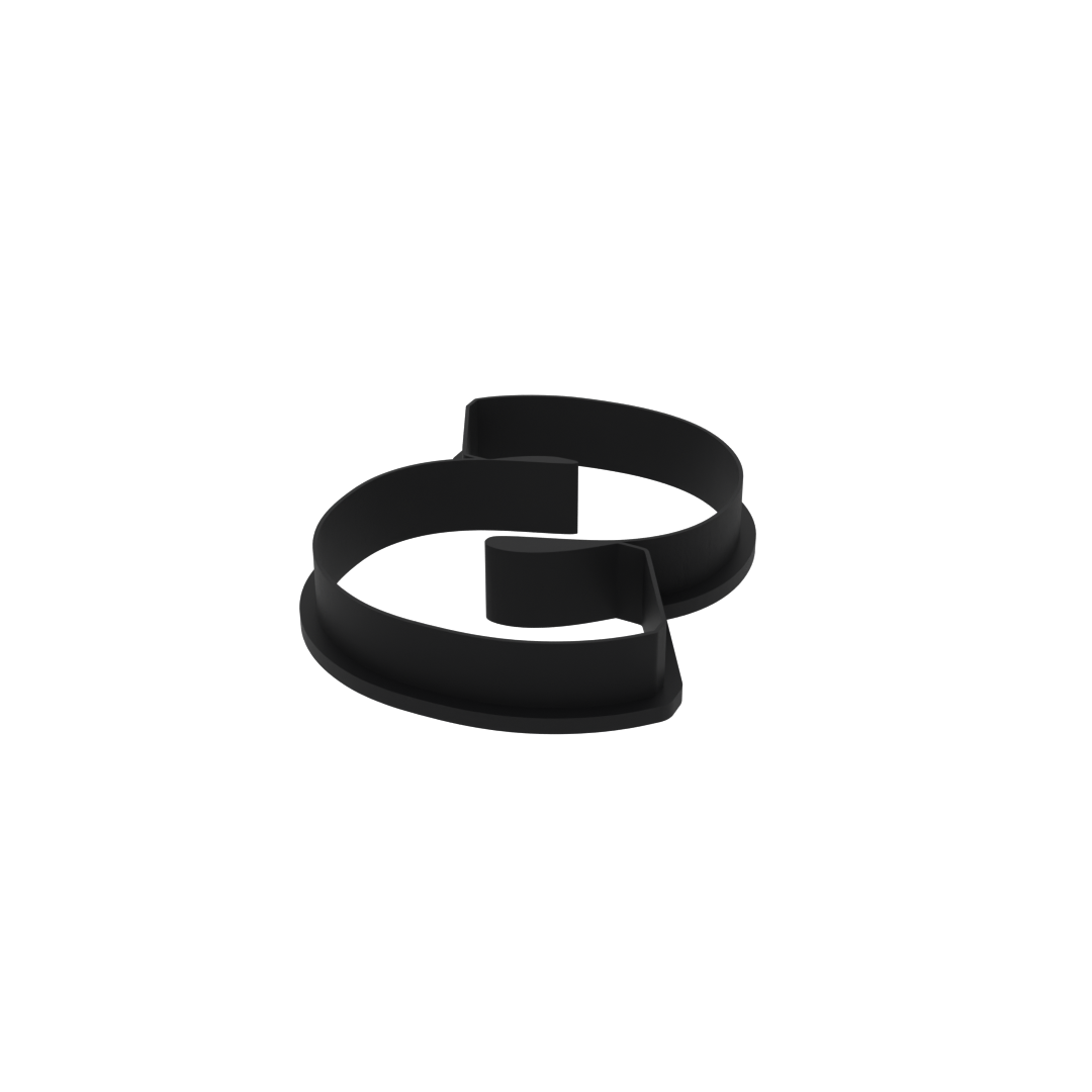 S Capital Block Letter Cookie Cutter with Easy Push Design — photo 4