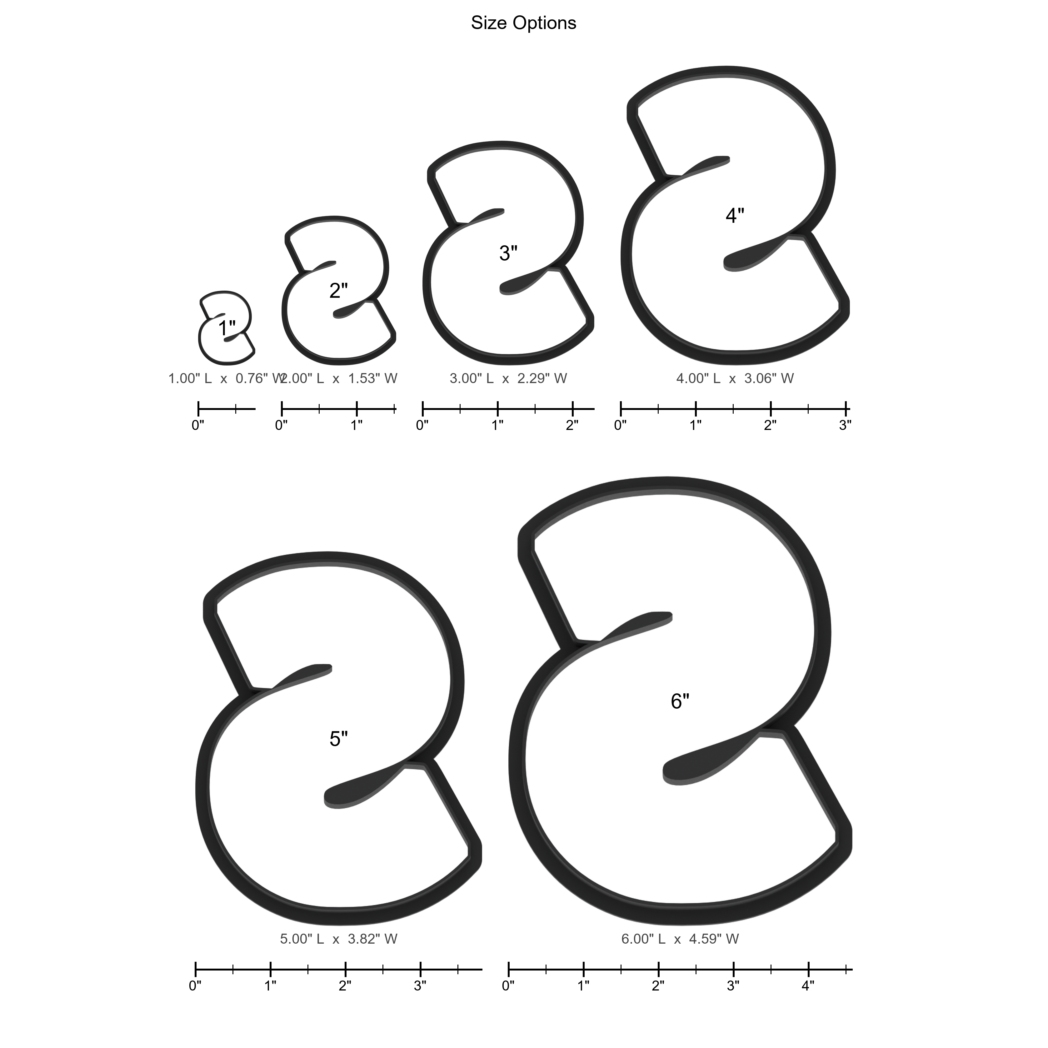S Capital Block Letter Cookie Cutter with Easy Push Design — photo 5