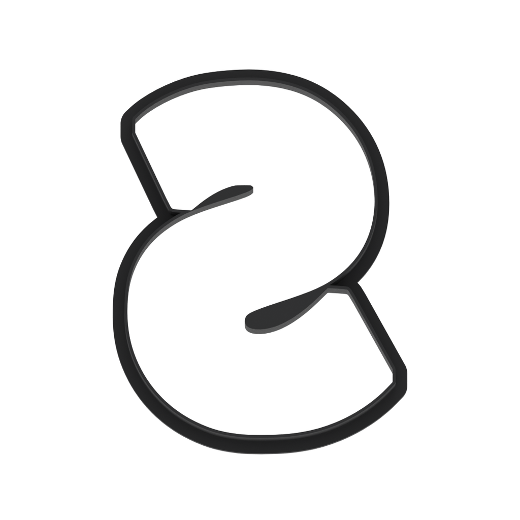S Capital Block Letter Cookie Cutter with Easy Push Design — photo 6