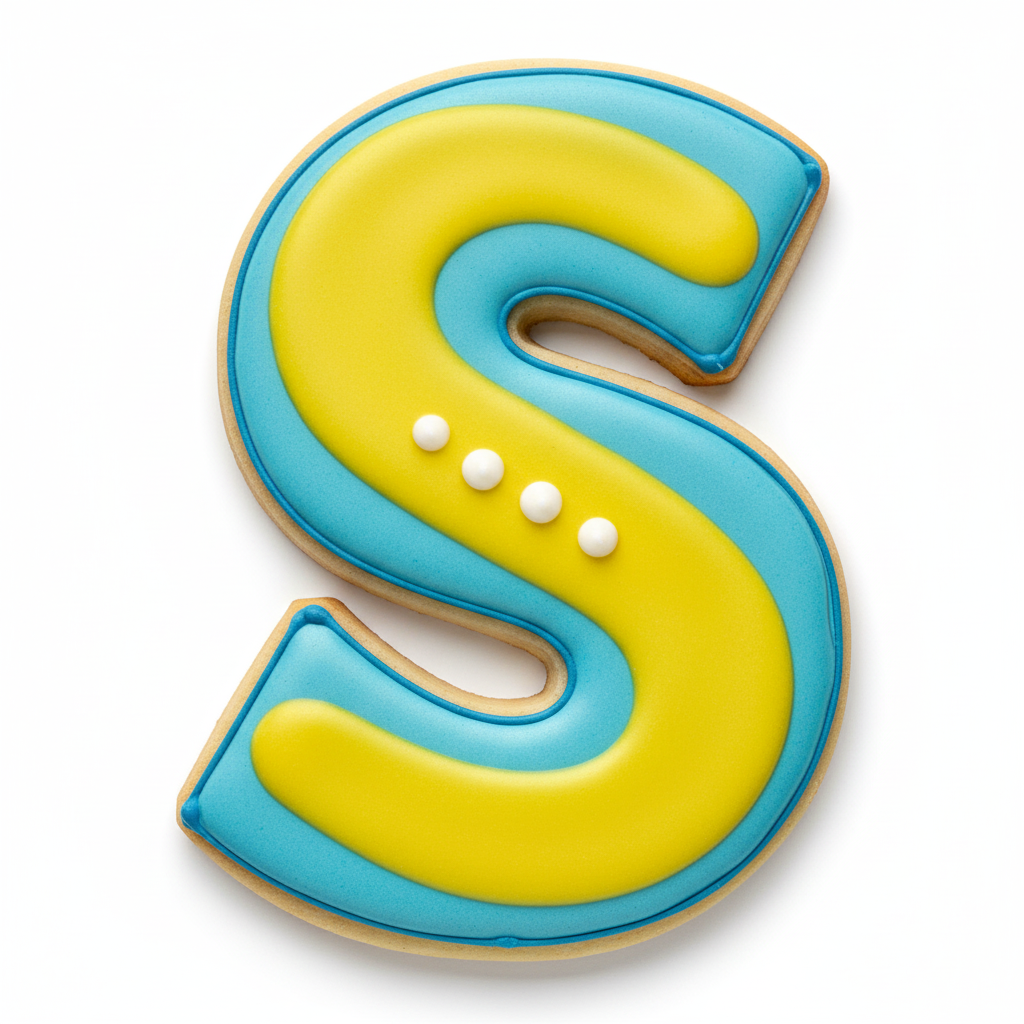 S Capital Block Letter Cookie Cutter with Easy Push Design — photo 2