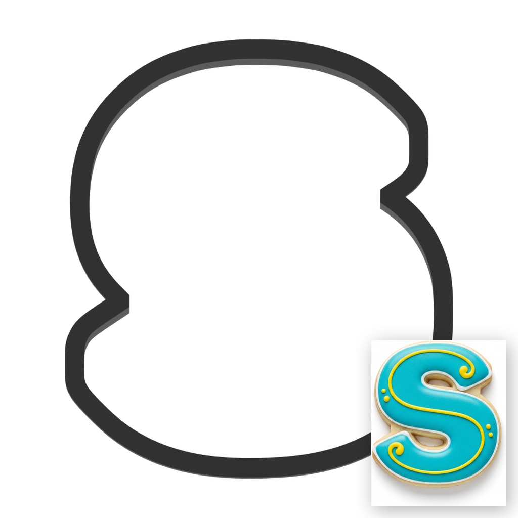 s Lowercase Block Letter Cookie Cutter with Easy Push Design — main photo