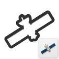 Satellite Cookie Cutter with Easy Push Design — main photo