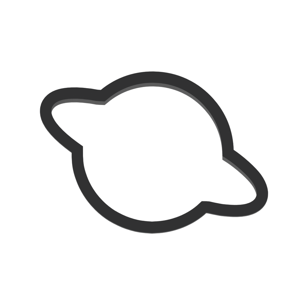 Saturn Cookie Cutter with Easy Push Design — photo 3