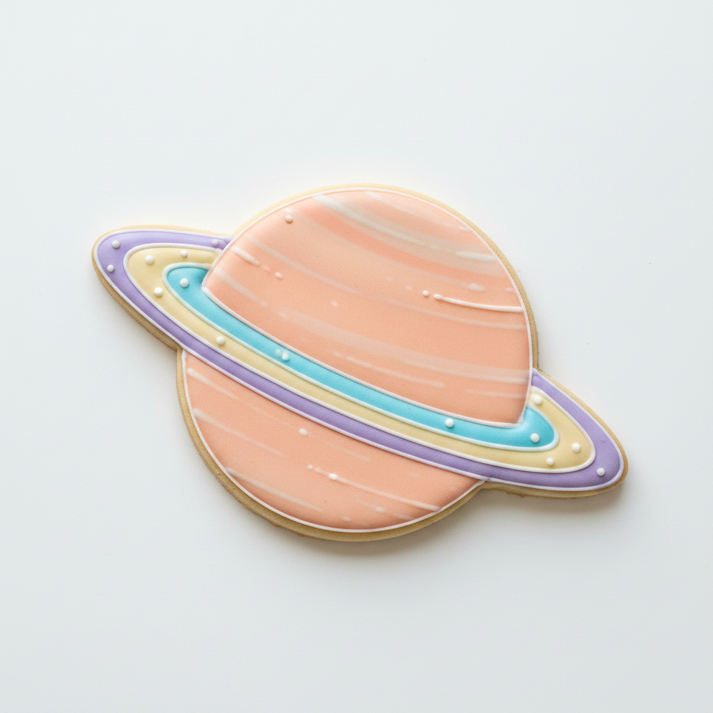 Saturn Cookie Cutter with Easy Push Design — photo 2